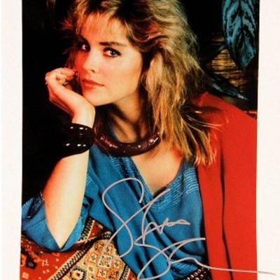 Sharon Stone signed portrait photo 