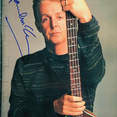Paul McCartney signed promo photo 