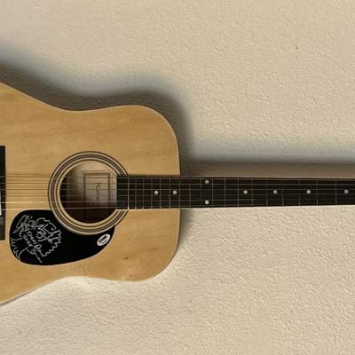 Eden's Edge signed acoustic guitar