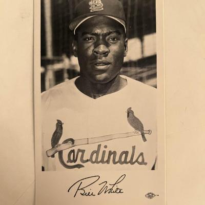 Bill White facsimile signed photo. 3x5 inches