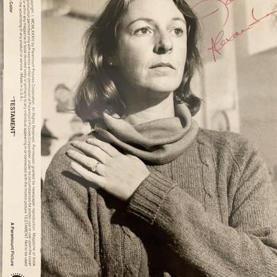 Testament Jane Alexander signed movie photo