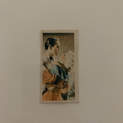 Jean Harlow and Franchot Tone unsigned cigarette card