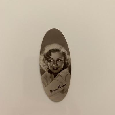Ginger Rogers unsigned cigarette card