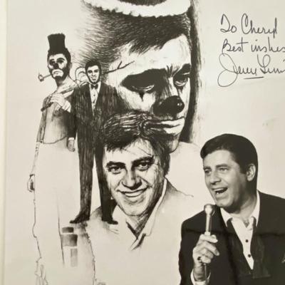 Jerry Lewis signed photo