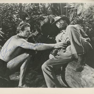 Tarzan Lex Barker signed movie photo
