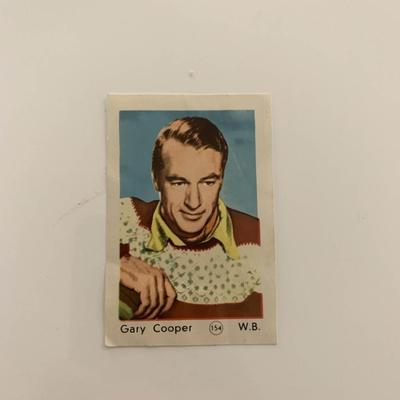 Gary Cooper unsigned cigarette card