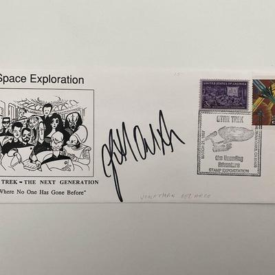 Star Trek: The Next Generation Jonathan Del Arco signed cover