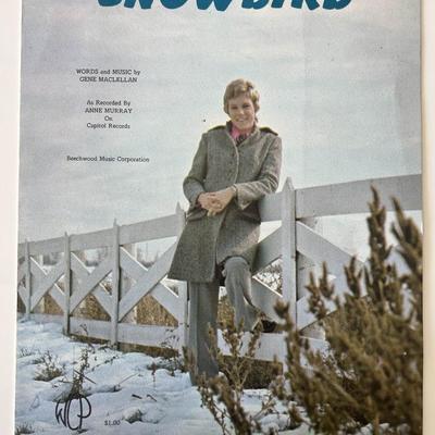 Anne Murray Snowbird music book 