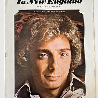 Barry Manilow Weekend in New England music book
