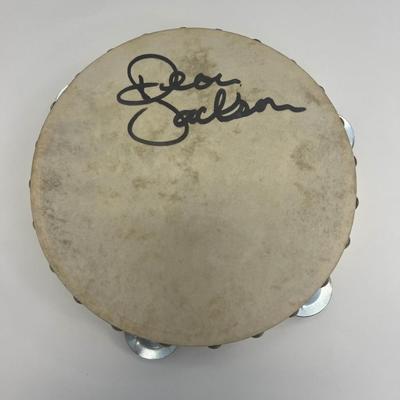 Deon Jackson signed tambourine