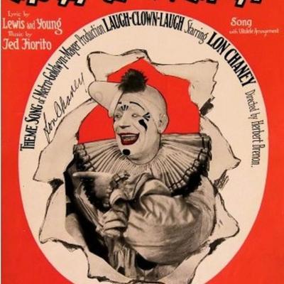 Lon Chaney Sr. signed sheet music