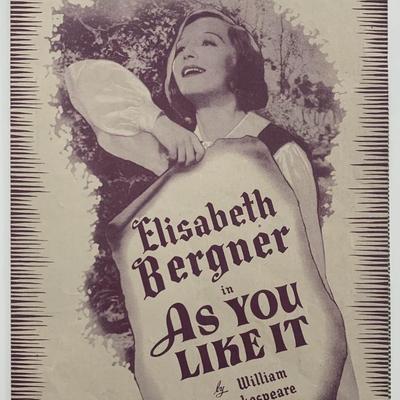 As You Like It unsigned promo flier