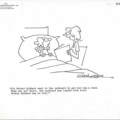Randy Glasbergen signed original hand drawn sketch