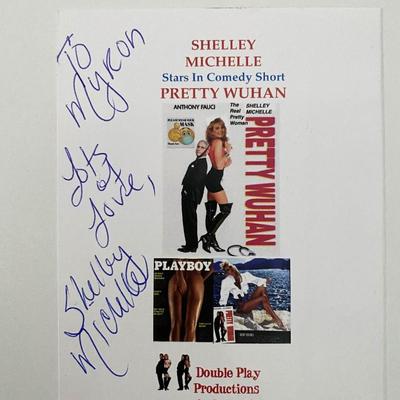 Shelley Michelle signed card