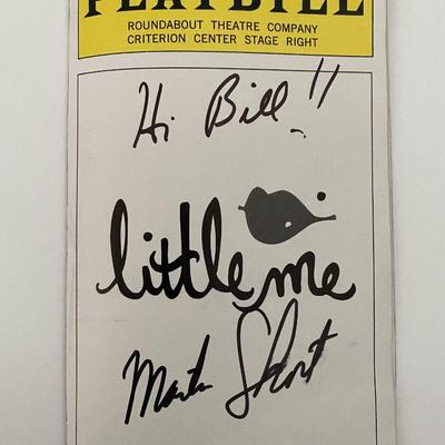 Martin Short signed Little Me Playbill