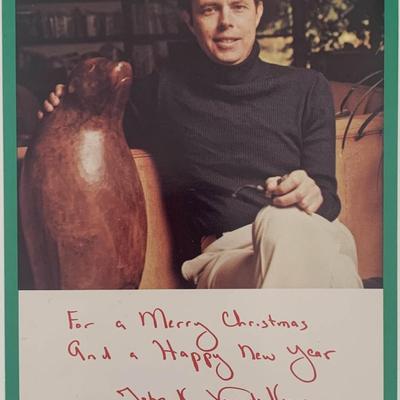 Attorney General John K. Van de Kamp signed Christmas card