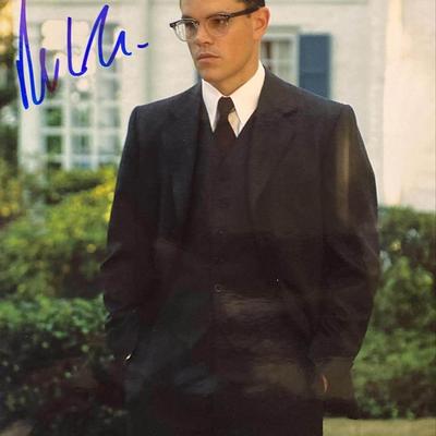 The Good Shepherd Matt Damon Signed Movie Photo. GFA Authenticated