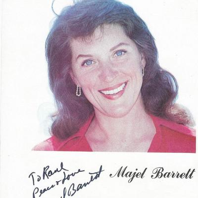 Majel Barret signed photo