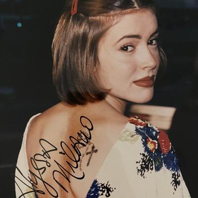 Alyssa Milano signed photo