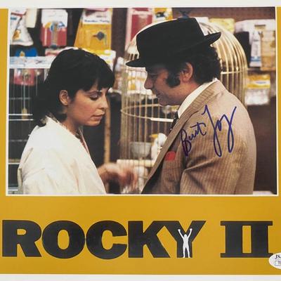 Rocky II Burt Young signed movie photo - JSA