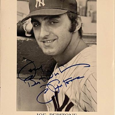 Joe Pepitone signed photo