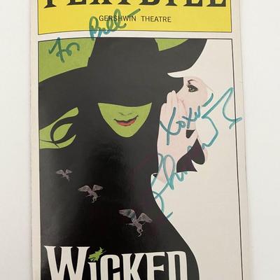 Wicked signed Playbill