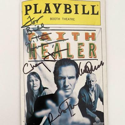 Faith Healer signed Playbill