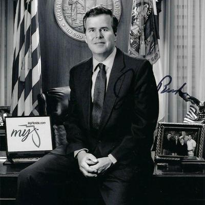 Jeb Bush signed photo