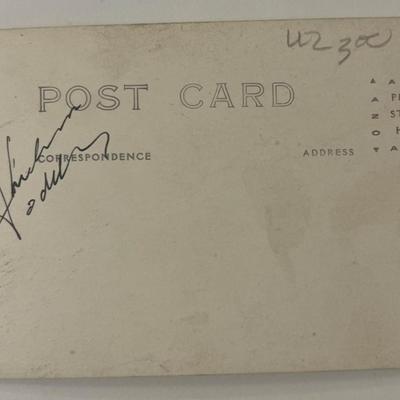 Thelma Todd signed post card