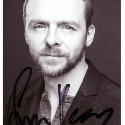Mission Impossible Simon Pegg signed photo