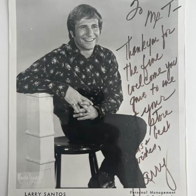 Larry Santos signed photo