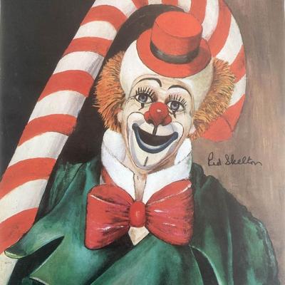 Red Skelton signed poster 
