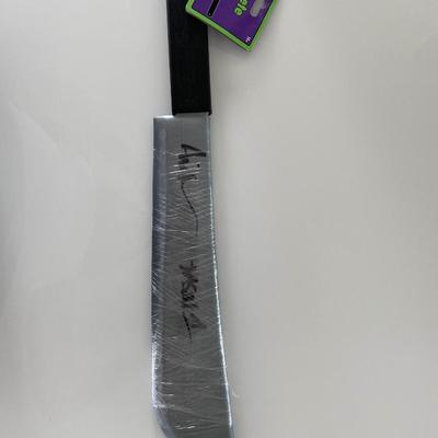 Friday the 13th Ari Lehman signed replica machete 