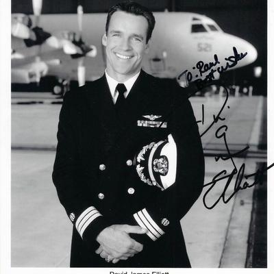 JAG 
David James Elliott signed photo