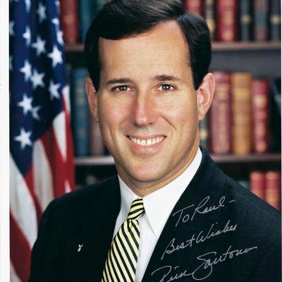 Rick Santorum signed photo