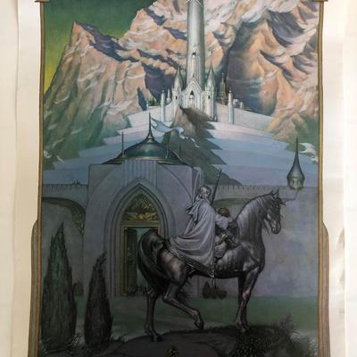 Steve Hickman - The Citadel at Sunrise - Original Vintage Art Print No. 3 - 1976
