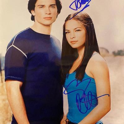 Smallville Tom Welling and Kristin Kreuk signed photo