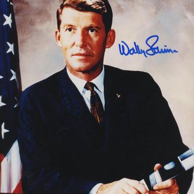 NASA Wally Schirra signed photo