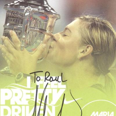 Maria Sharapova signed photo