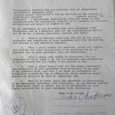 Peter Chapman signed contract 