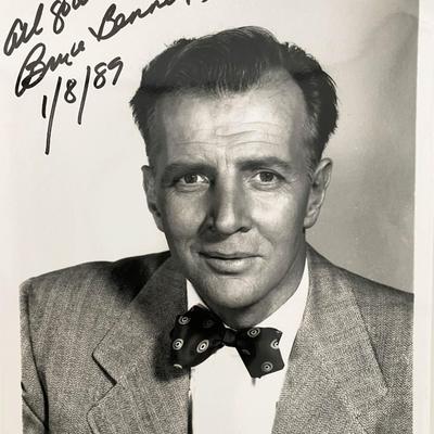 Bruce Bennett signed photo