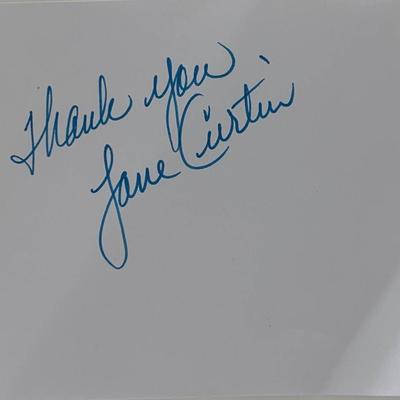 Saturday Night Live Jane Curtin original signature. GFA Authenticated