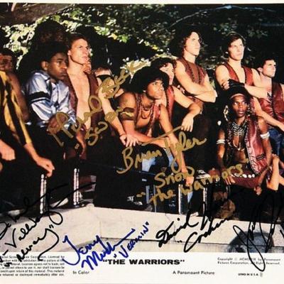 The Warriors signed lobby card