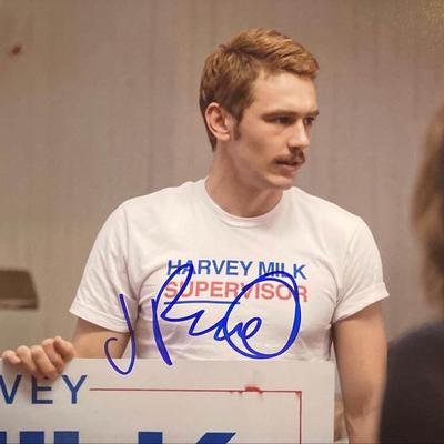 Milk James Franco Signed Movie Photo