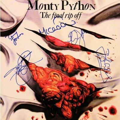 Monty Python signed The Final Rip Off album