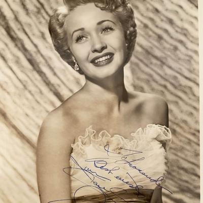 Jane Powell signed photo