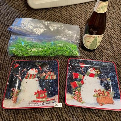 Snowman plates