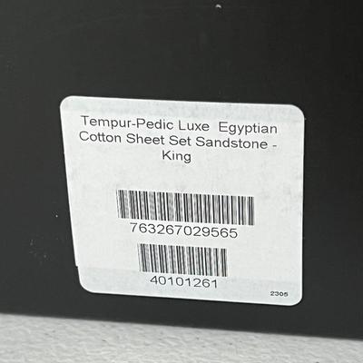 TEMPUR-PEDIC ~ Tempur-Luxe Egyptian King Sheet Set ~ NIB