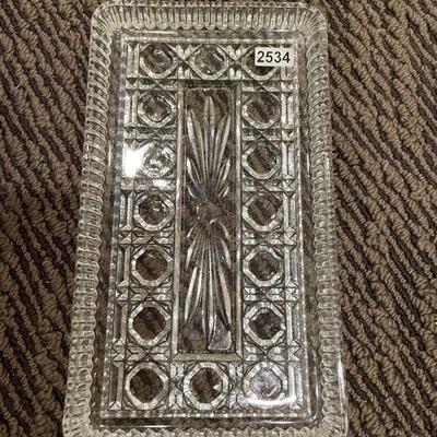 Rectangle shaped relish dish