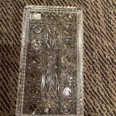 Rectangle shaped relish dish